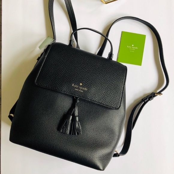 kate spade Handbags - NWT Kate Spade Medium Hayes Backpack in Black